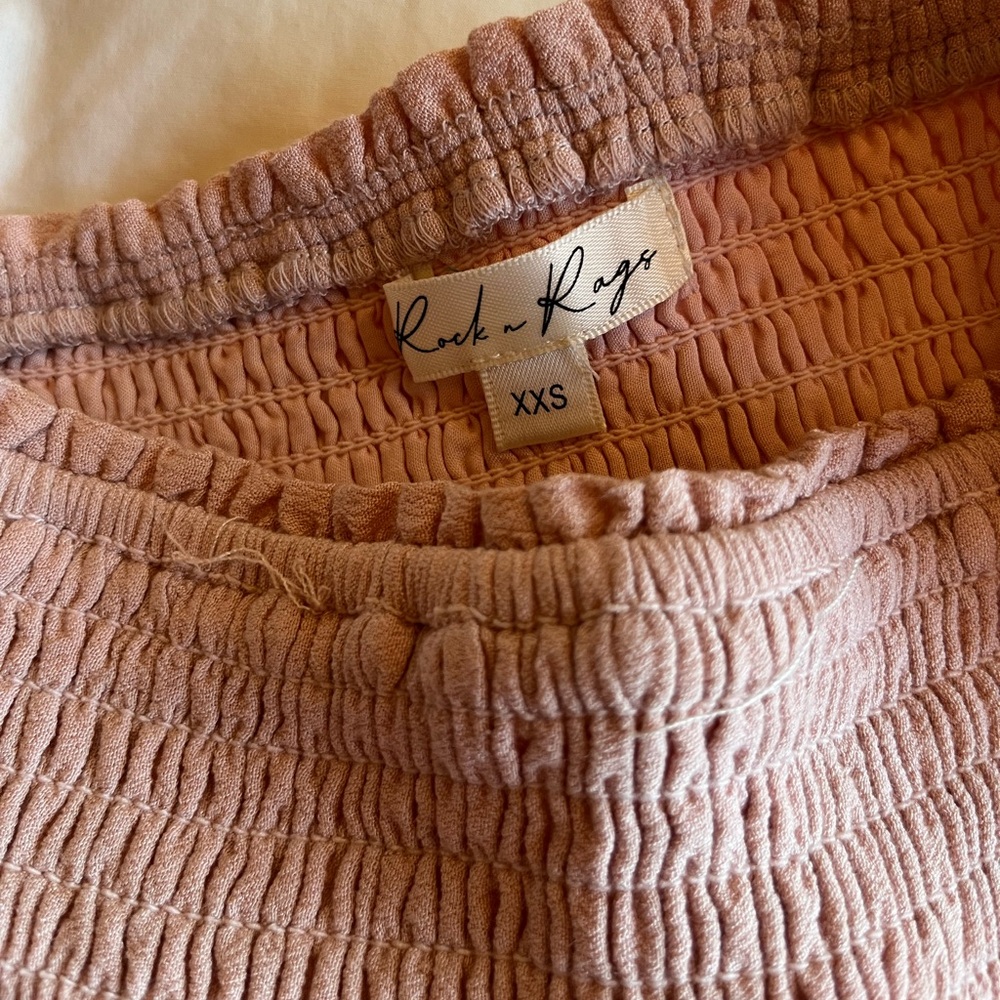 Pink Dusty Rose Ruffle Skirt ~ Rock N Rags - Picture 3 of 15